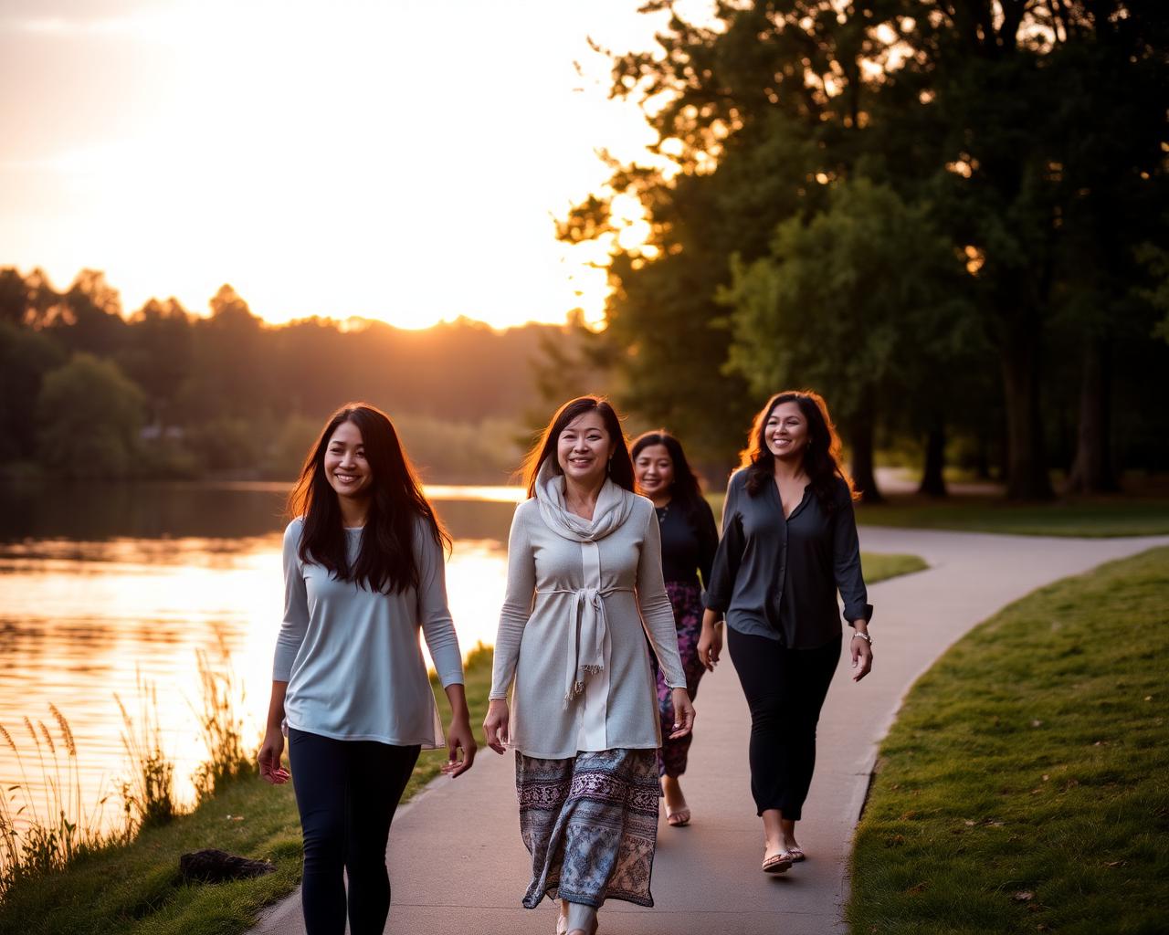 Women laughing together in a circle at a Hope on the Line retreat